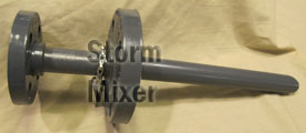 flanged quill for static mixer injection